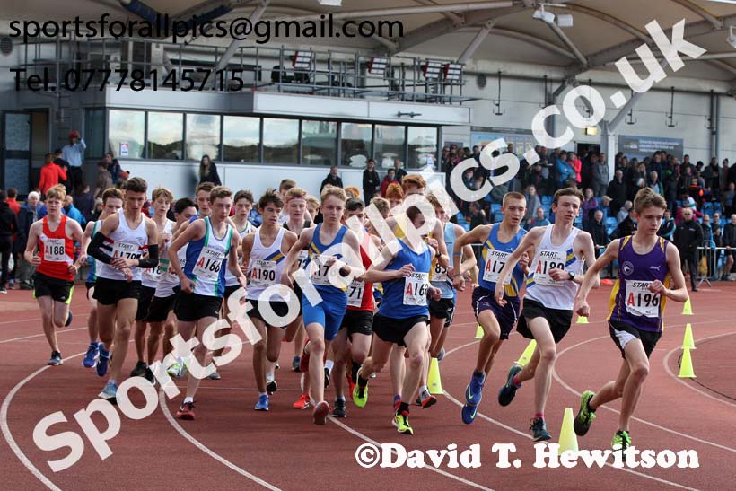 Mens under-17s  Northern 3 Stage Road Relay, SportsCity, Manchester. Photo: David T. Hewitson/Sports for All Pics